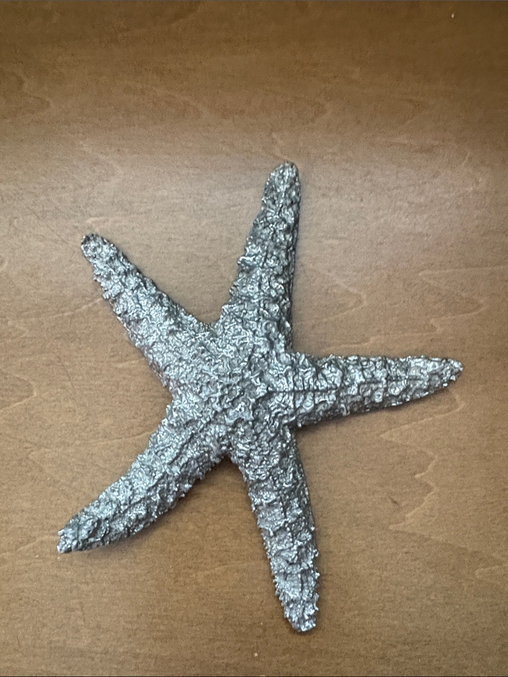 Textured pewter Starfish - Coastal Accent